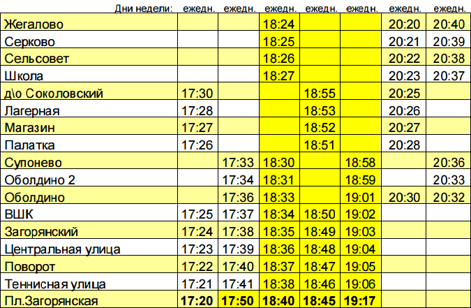Такси в загорянском