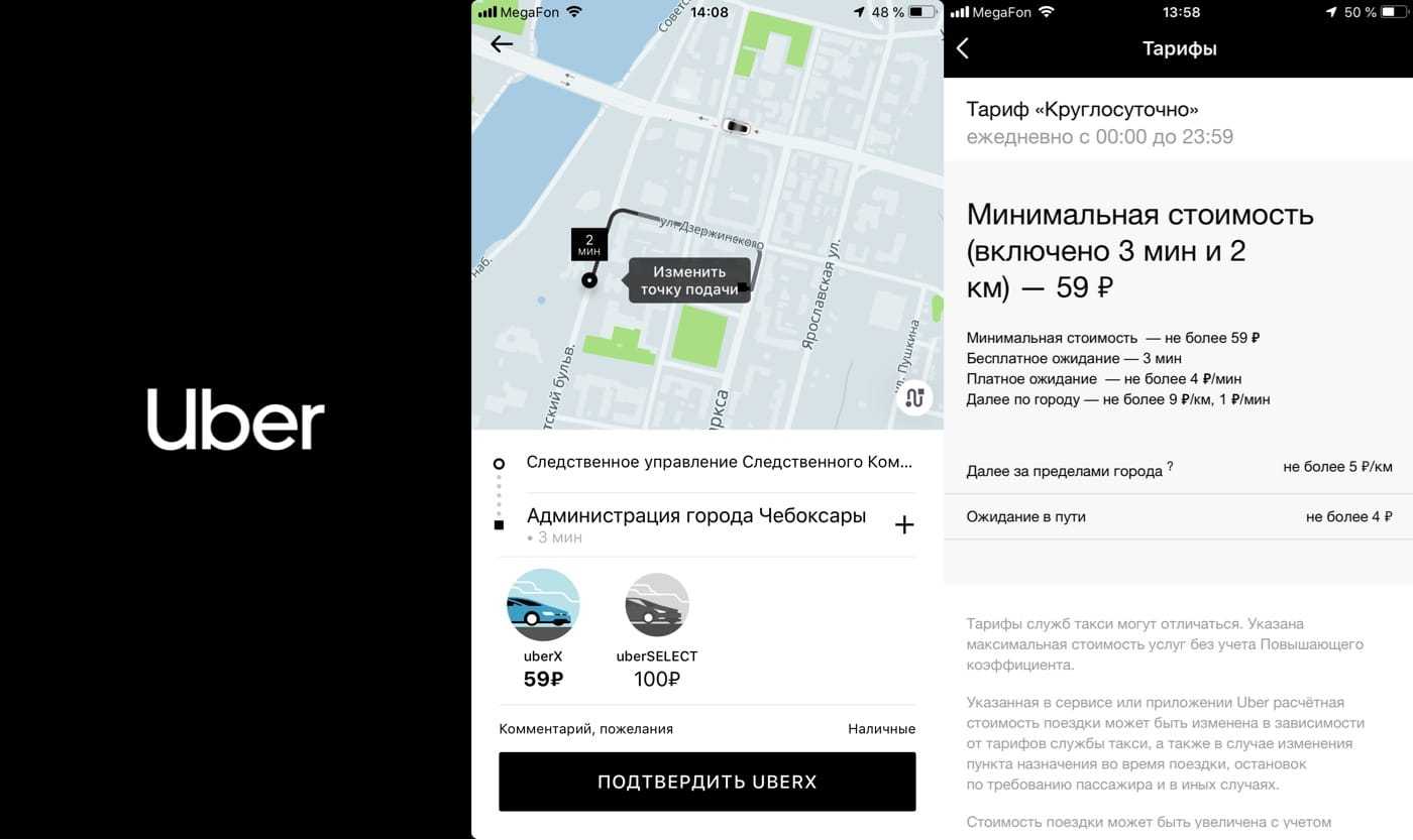 Uber такси отзывы